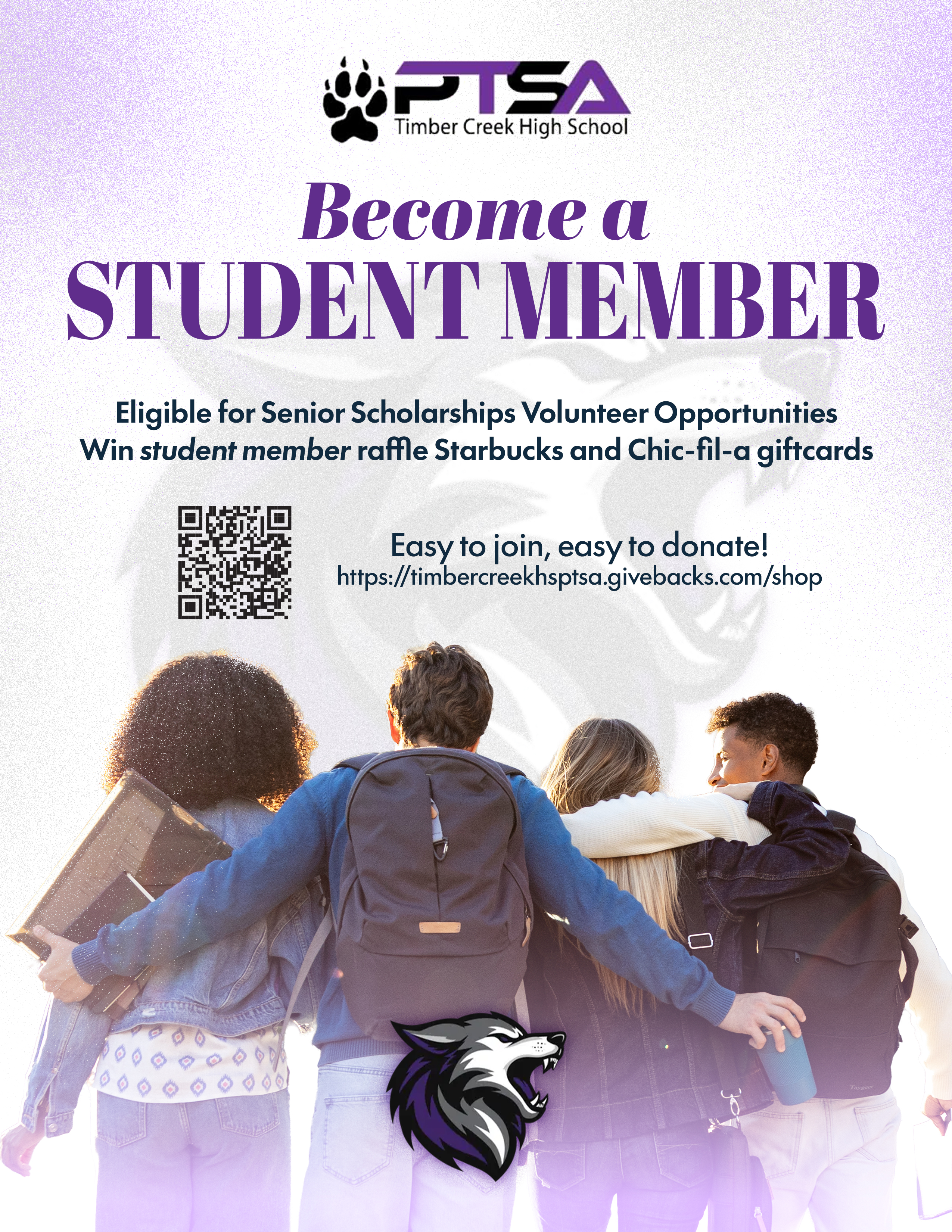 PTSA: Become a Student Member 