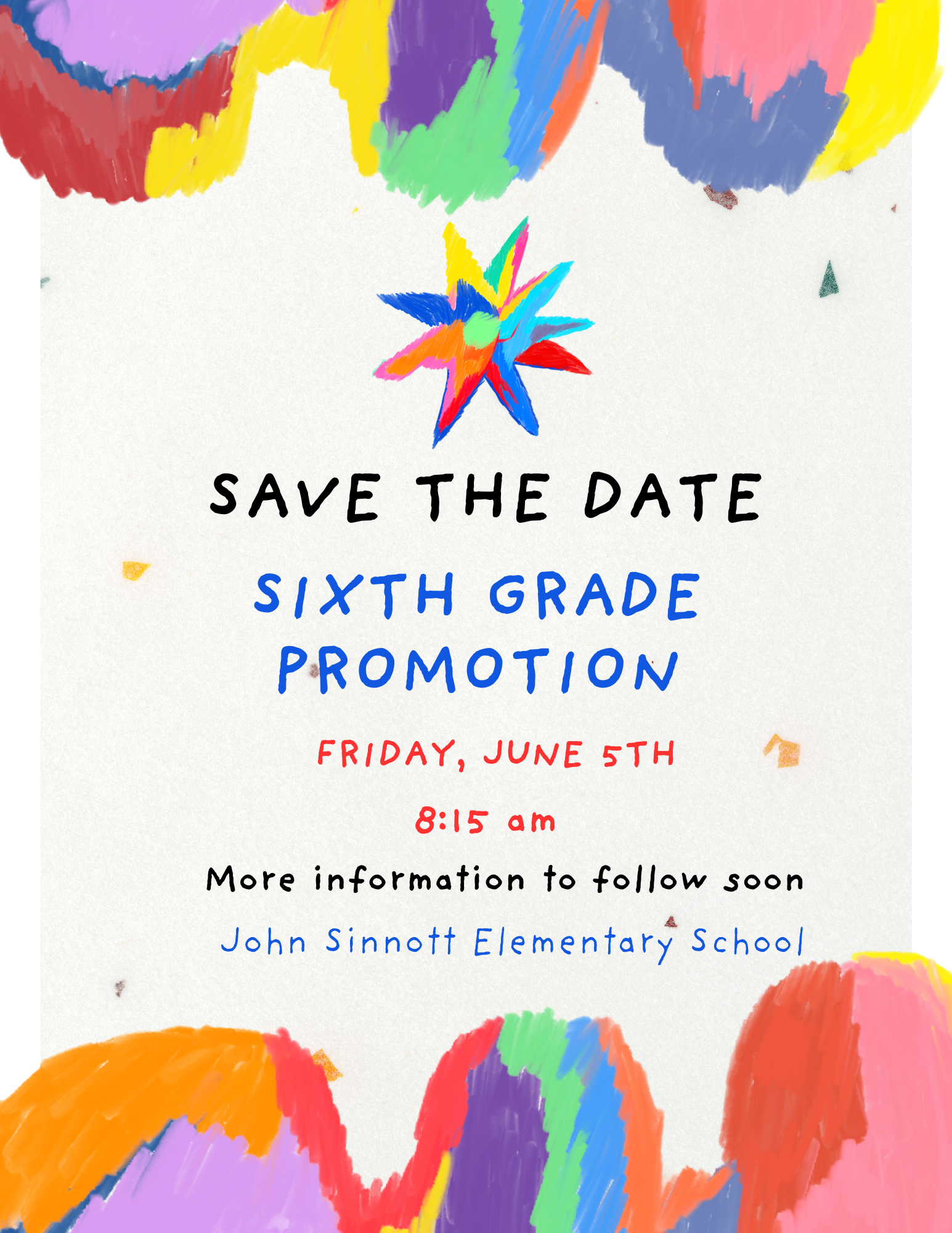 Save the date- 6th Grade Promotion