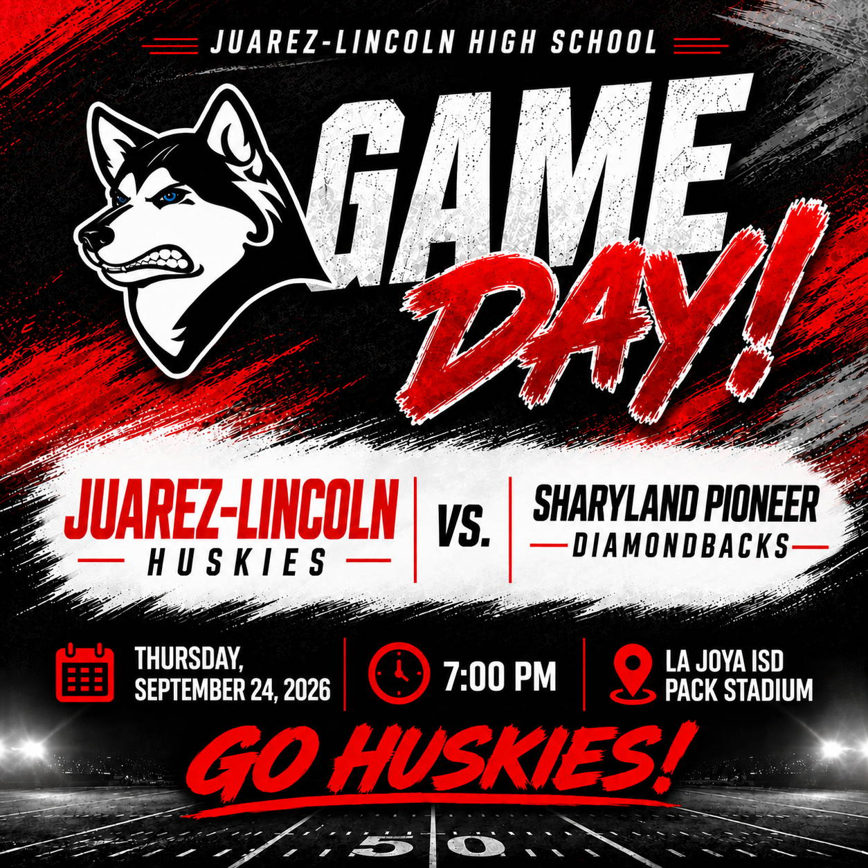 🏈🔥 IT’S GAME DAY, HUSKY NATION! 🤘🏼❤️