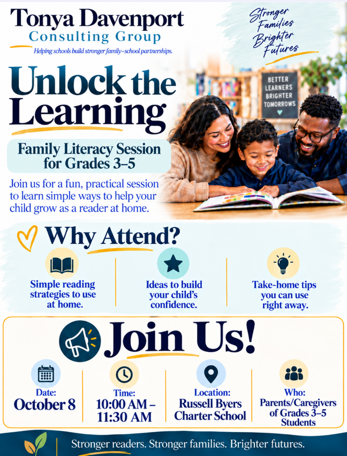Reminder: Parent Workshop: Family Literacy Session