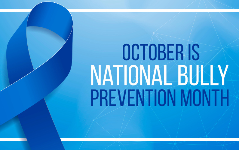 October is Bully Prevention Month - Wear Blue on Monday, Oct 5