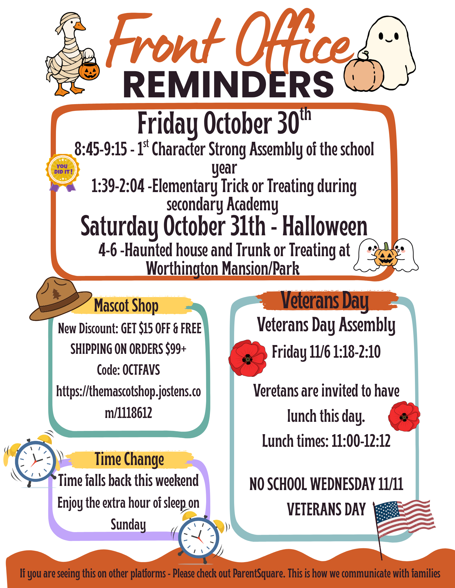 Office Reminder 10.29.26