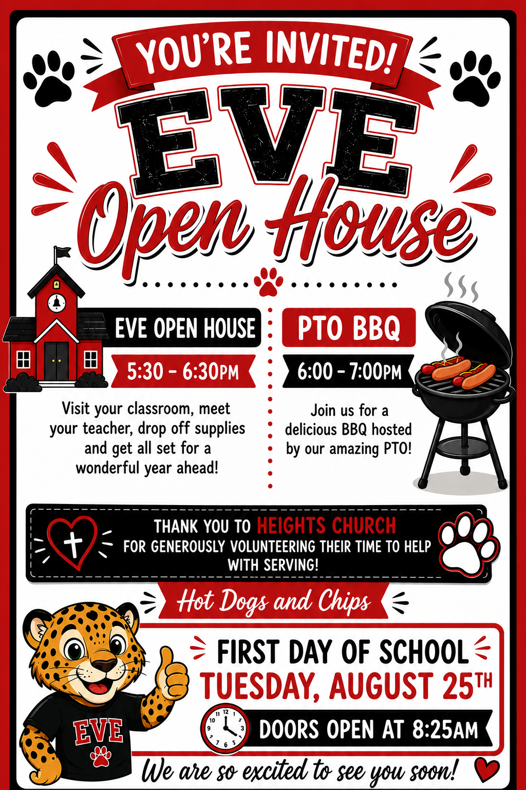 EVE Open House & PTO BBQ — Wednesday, August 19th!