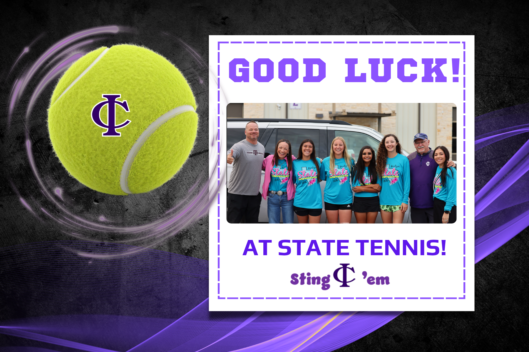Good Luck at State Tennis