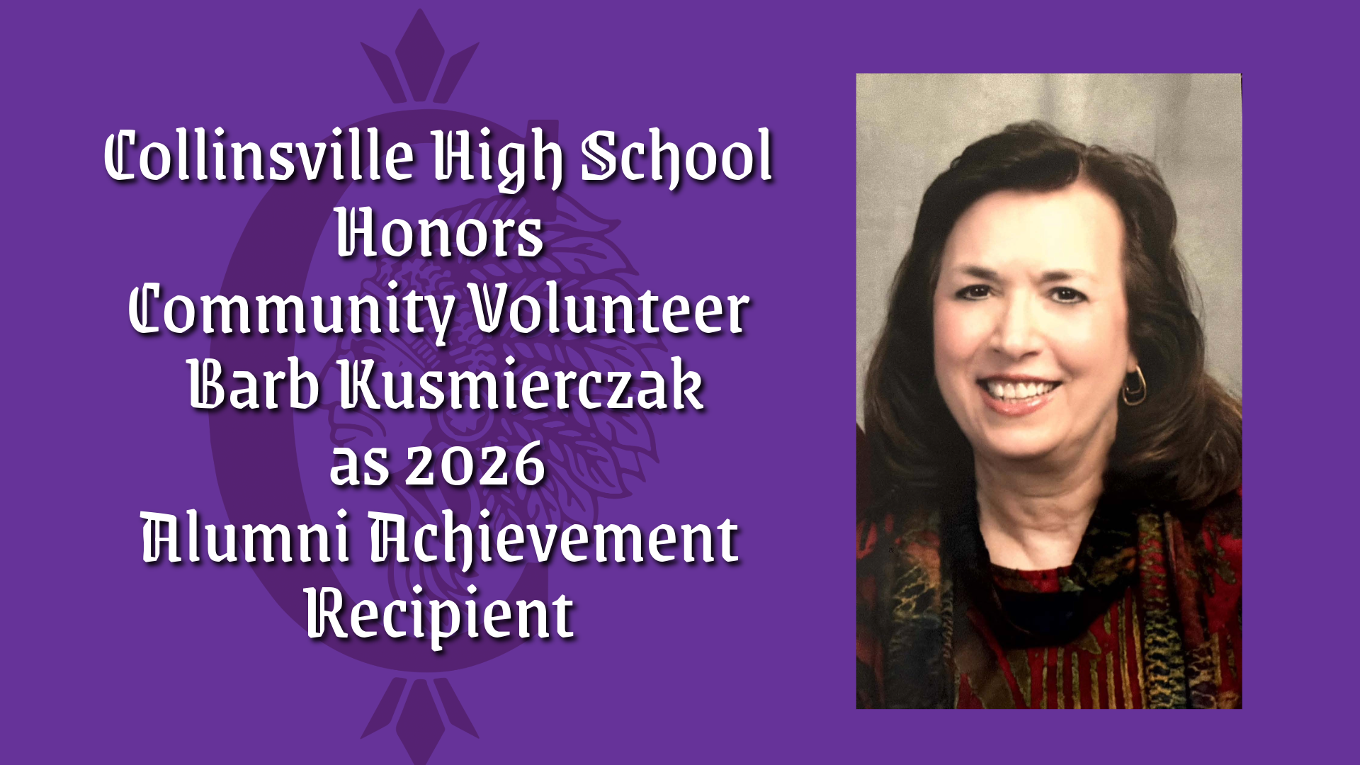 Honoring a Lifetime of Service: CHS Names Barb Kusmierczak 2026 Alumni Achievement Recipient