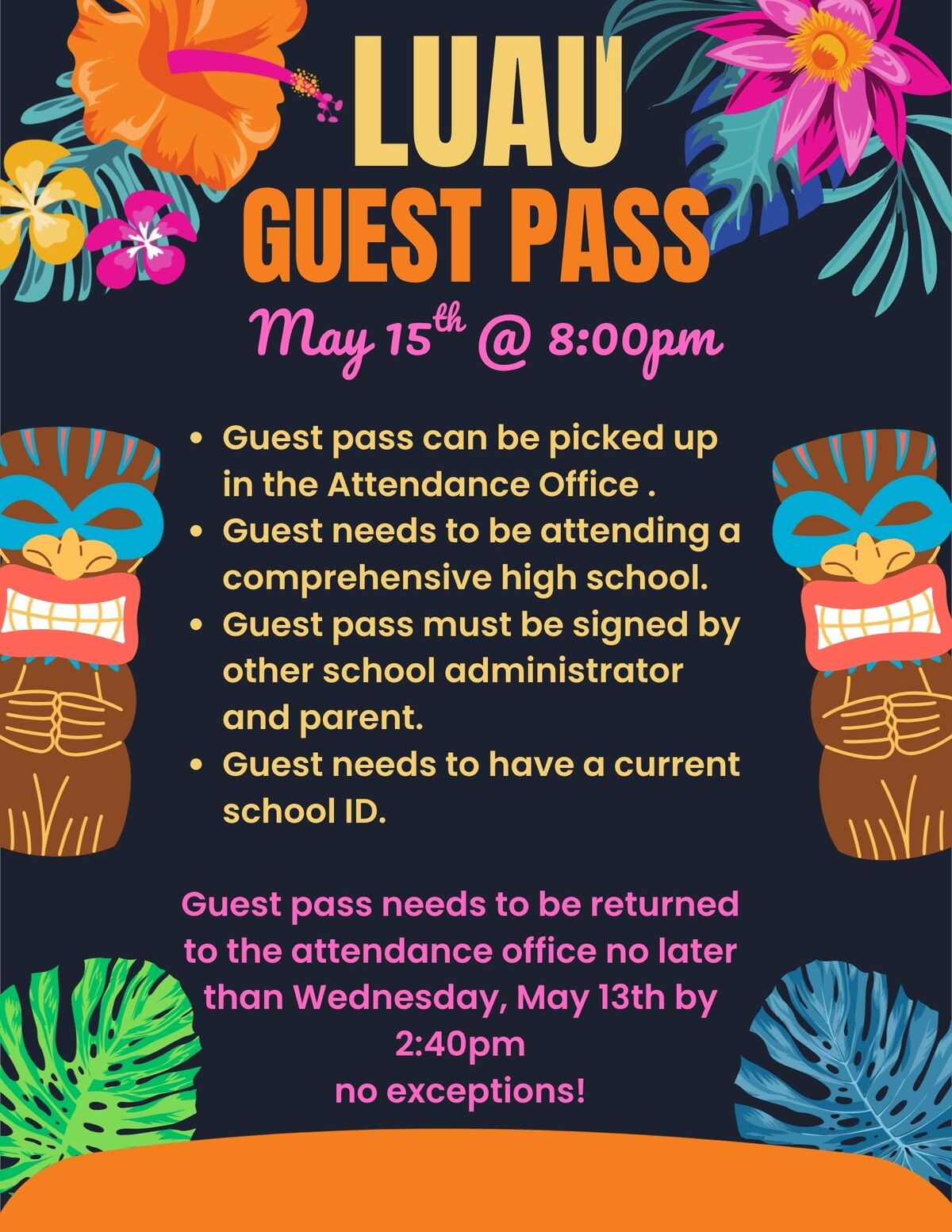 Luau Guest Pass 