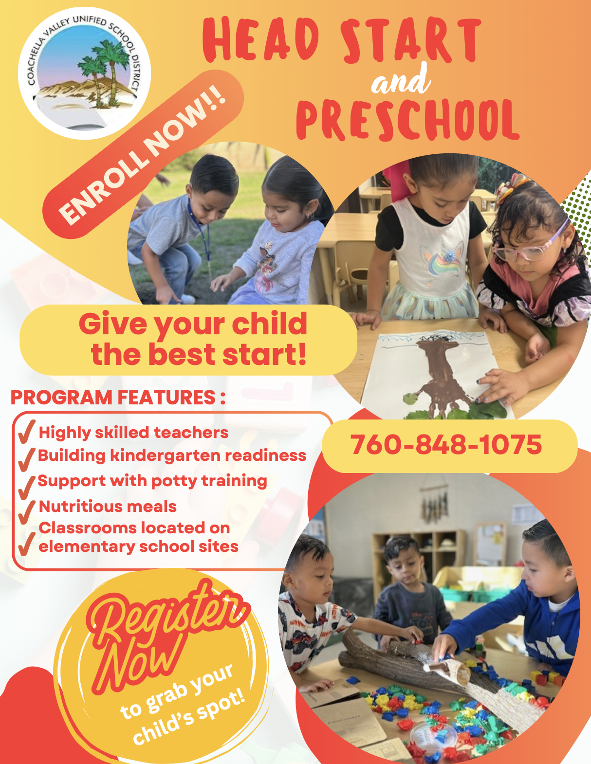 🌟 Enroll Now: Head Start & Preschool for 2026–2027