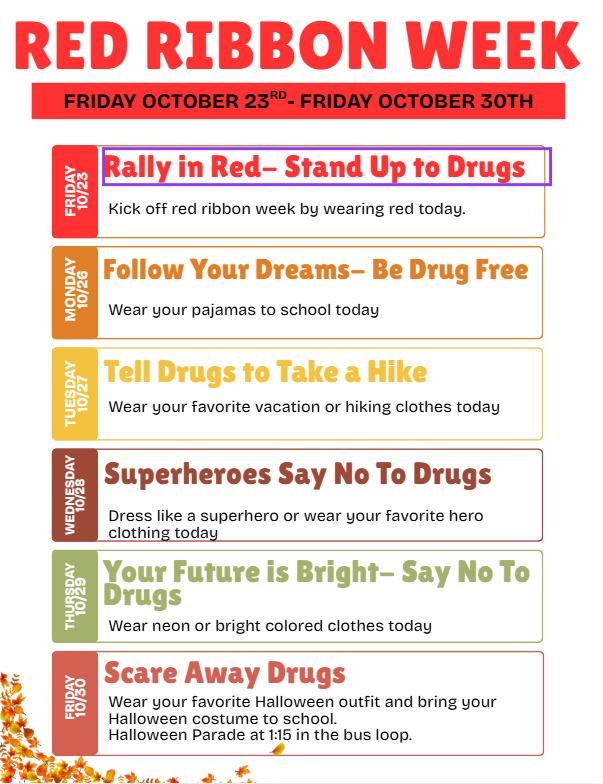 Red Ribbon Week and Halloween Parade