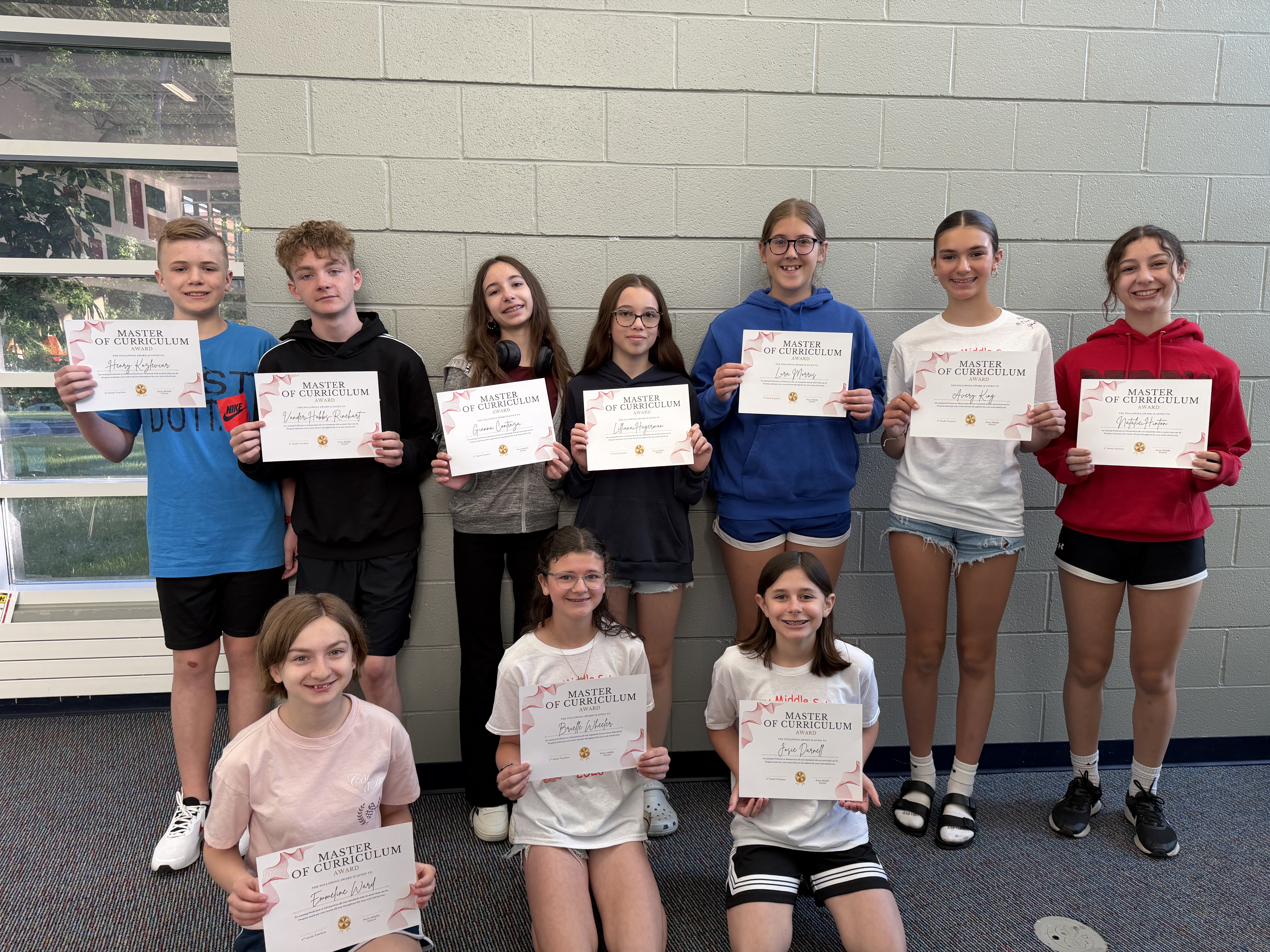 6th Grade Academic Awards