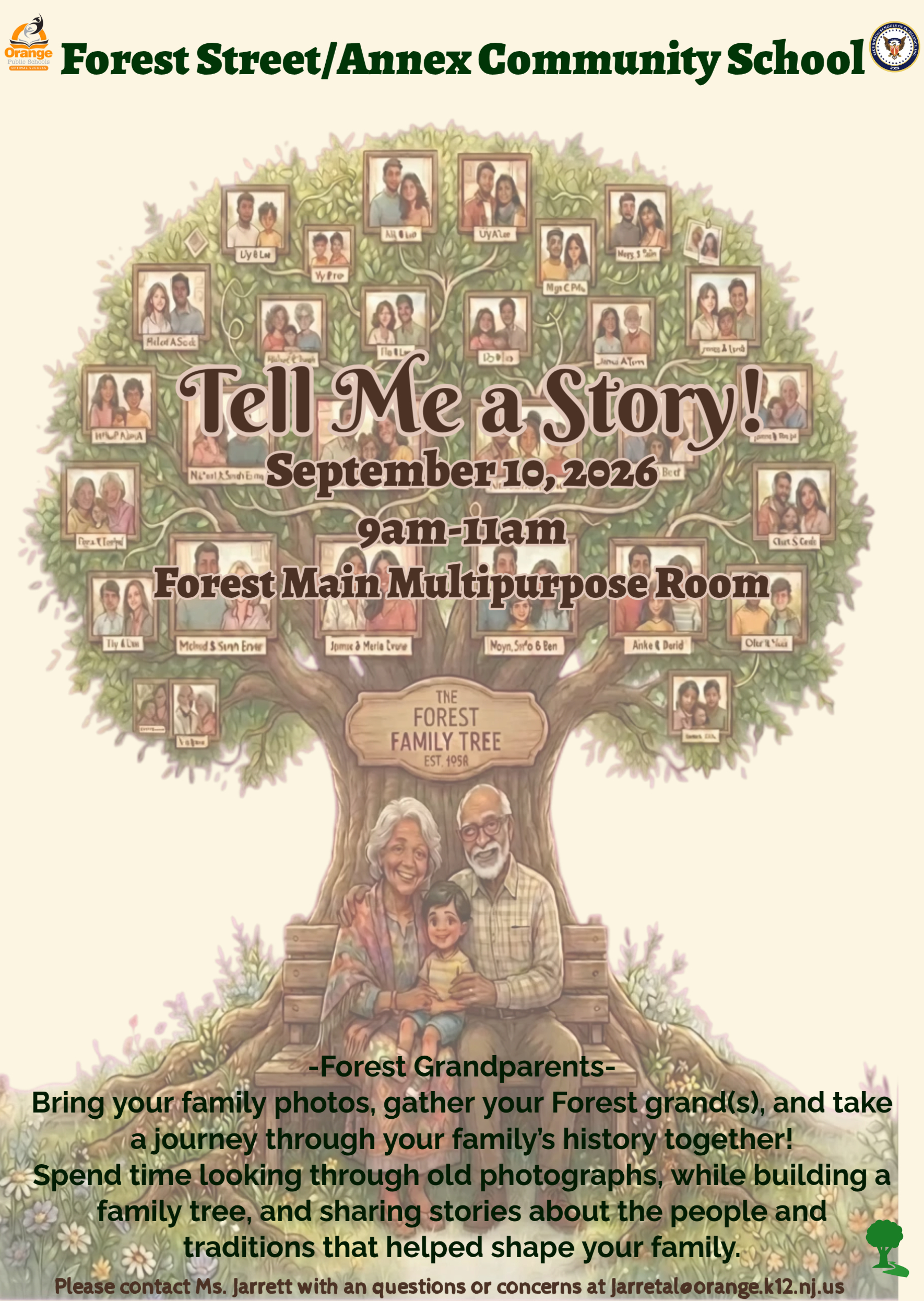 RSVP Now!!!- Tell Me A Story! Forest Grandparents come out as we Celebrate You!