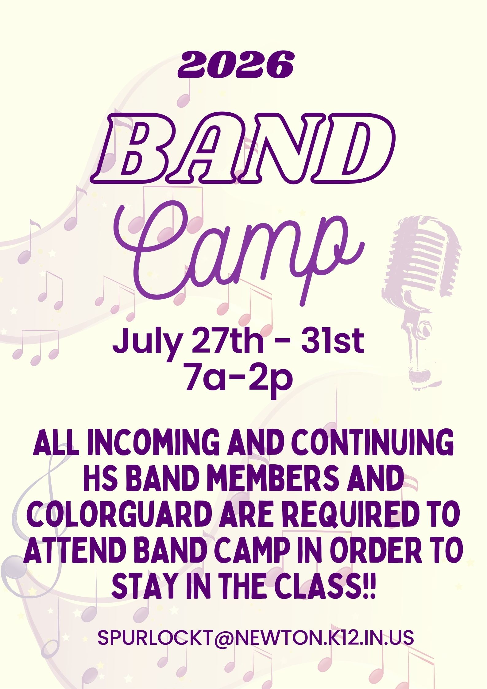 SN Band Camp 2026