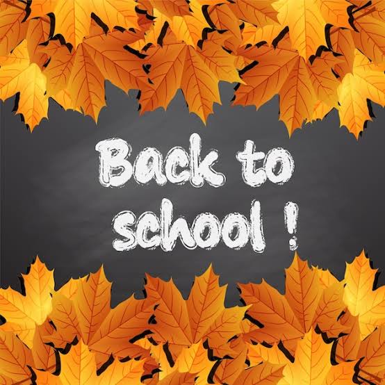 Back to School with Colorful Fall Leaves