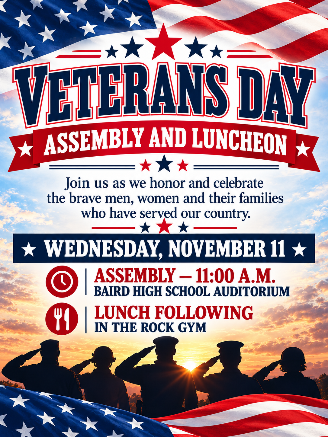 Veteran's Day Assembly & Luncheon