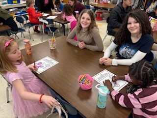 Language Learning & Leadership: 8th Grade Teaches Spanish to Mrs. Lane's Kindergarten Class