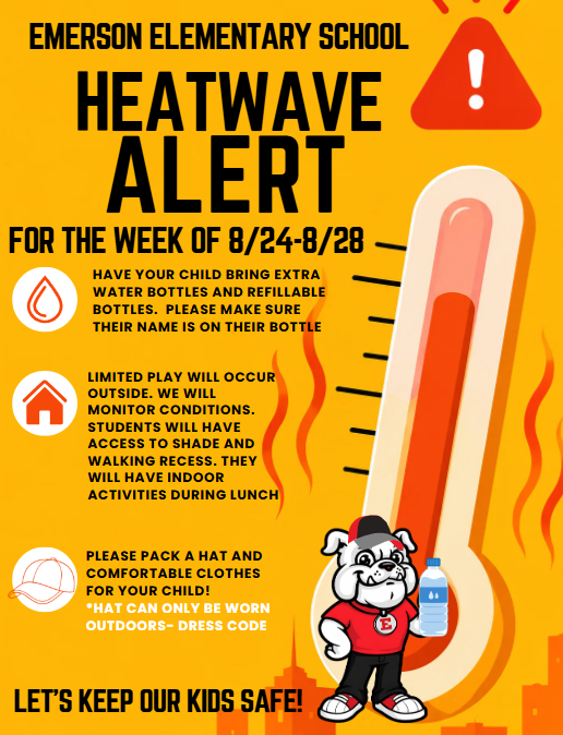 Heat Advisory this week- 8/24-8/28