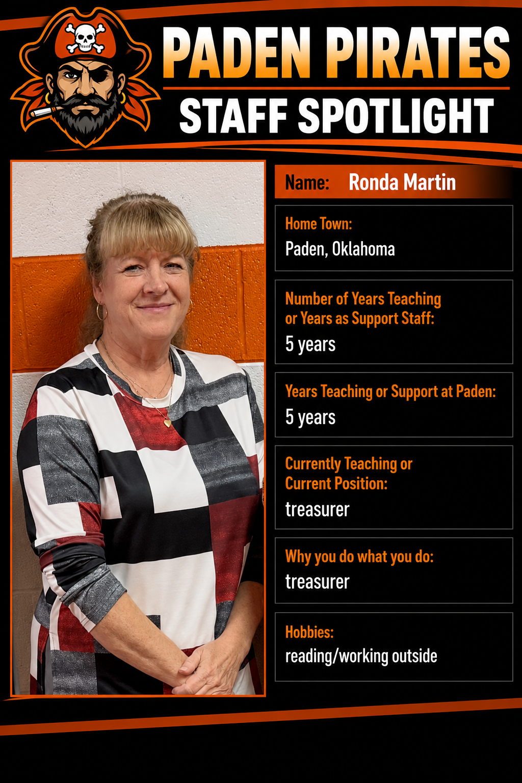 Ronda Martin - Treasurer