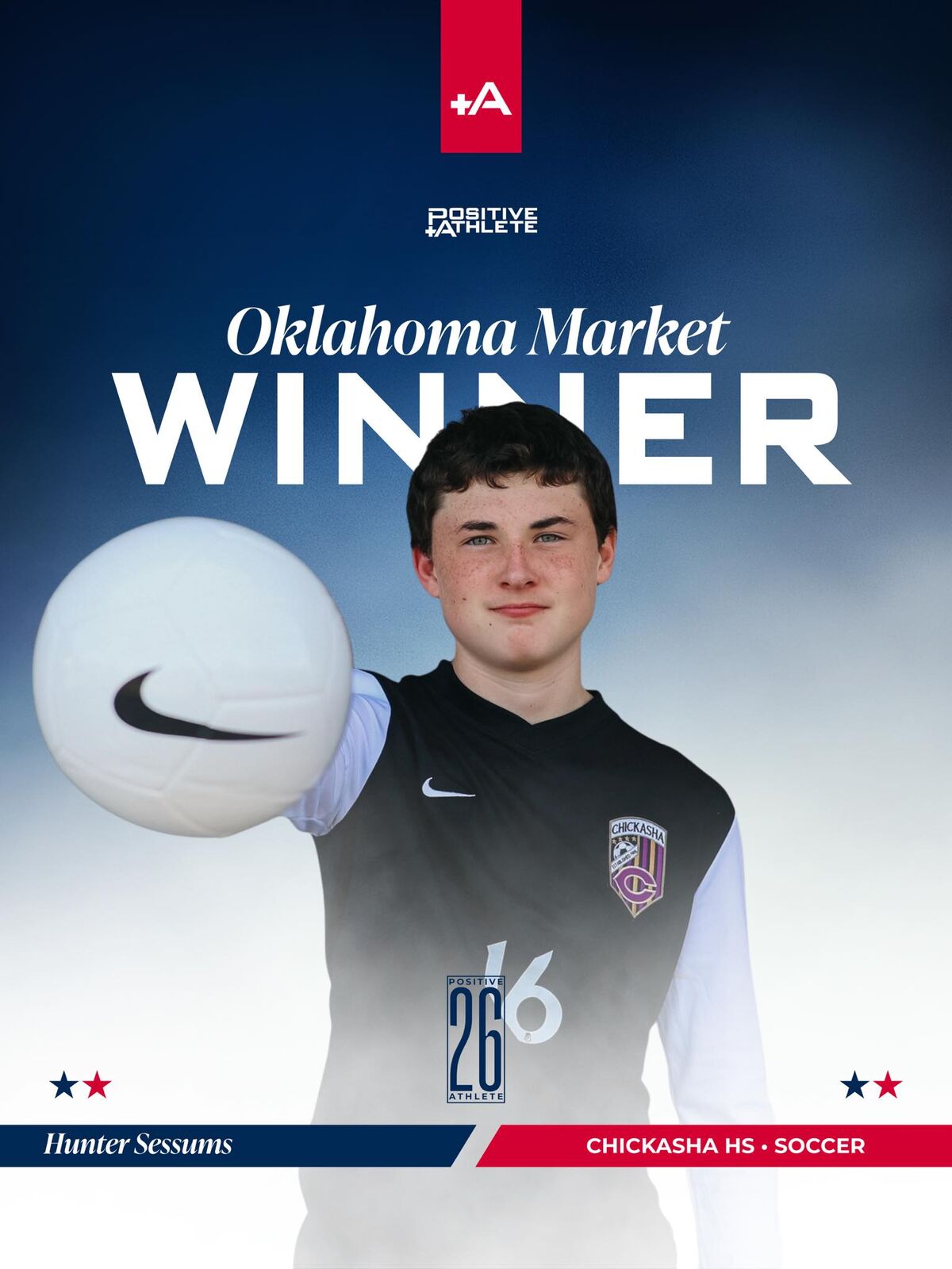 CHS Soccer Player named Positive Athlete for 2026