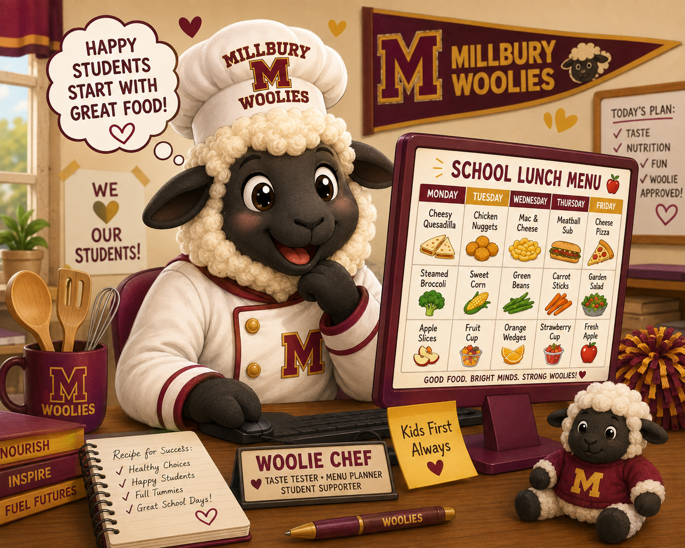 🍎🐑 School Lunch Menus Are LIVE ❤️💛