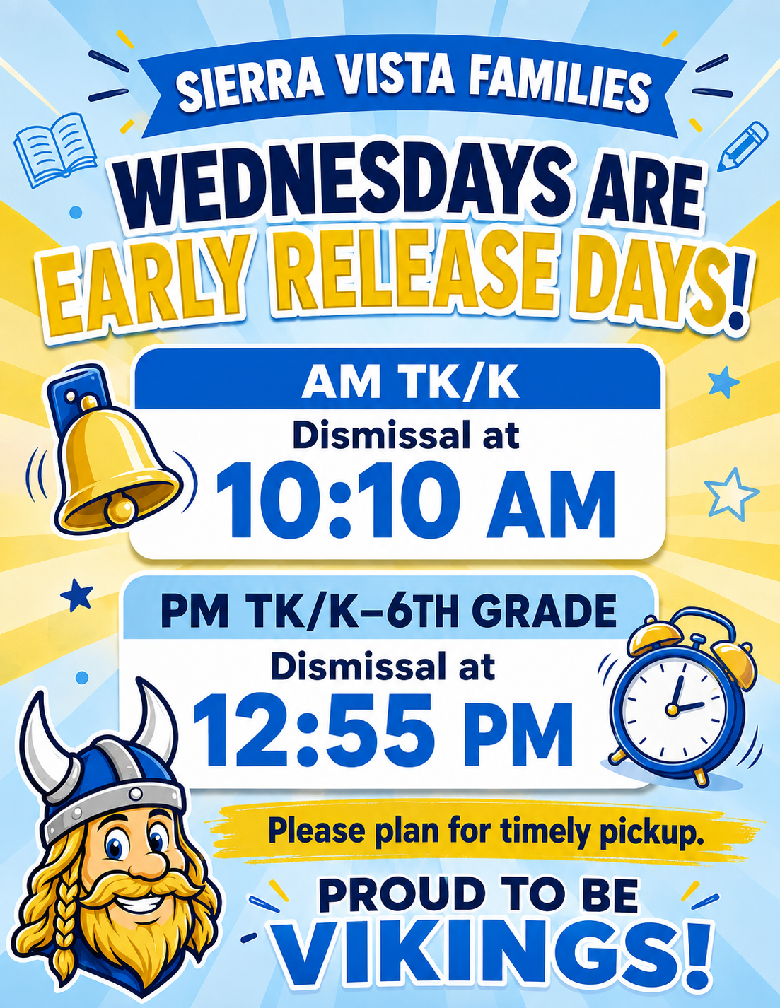 SV - Early Release Wednesdays! 
