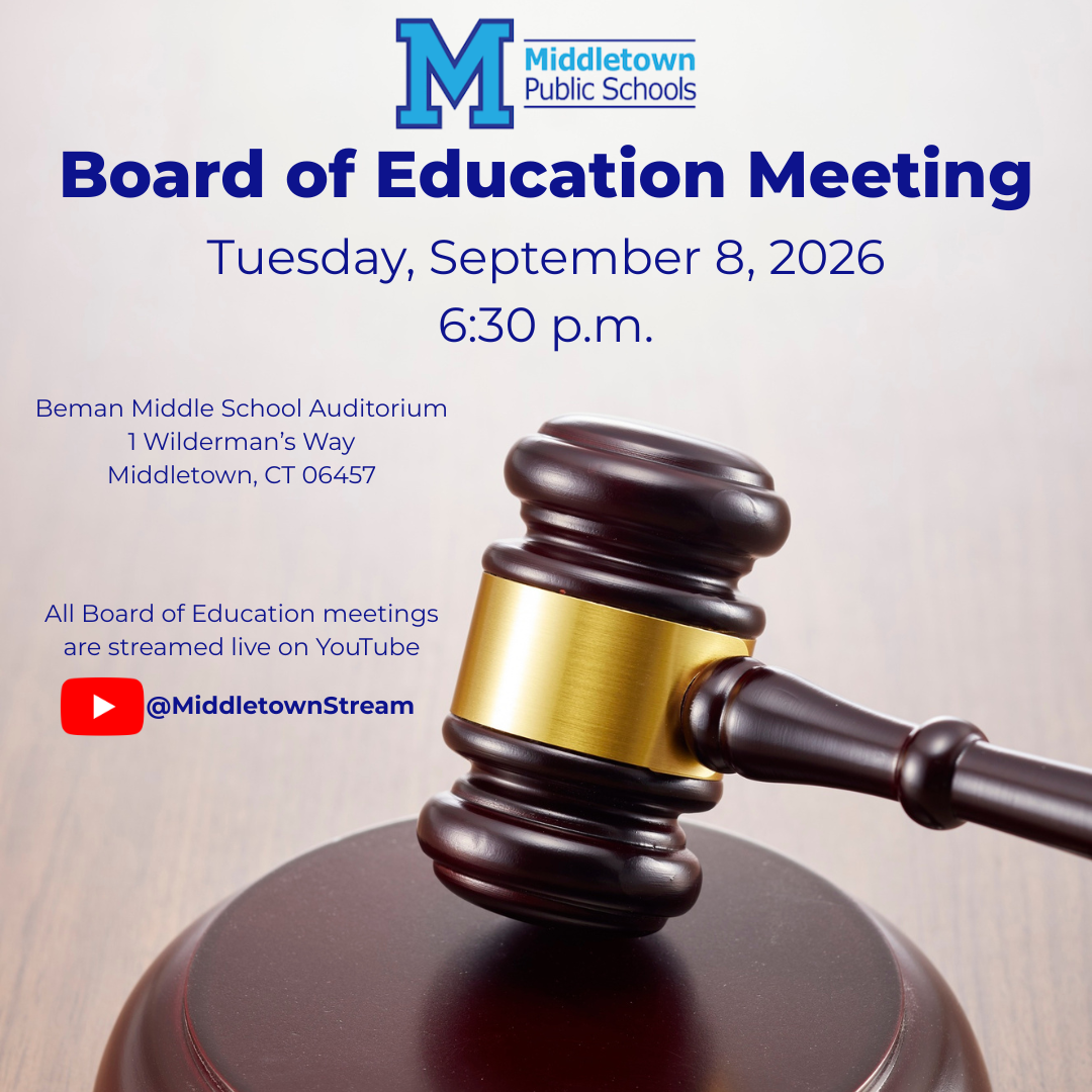 TONIGHT: Board of Education Meeting - September 8, 2026