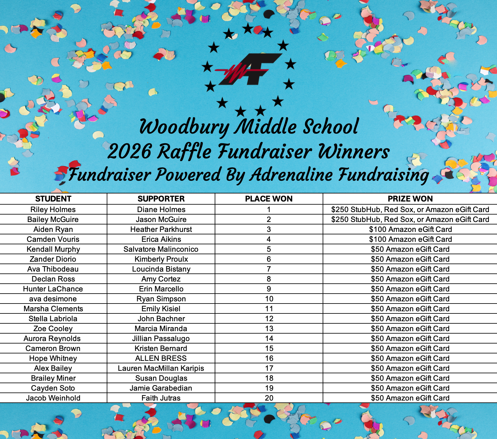 Woodbury Fundraiser