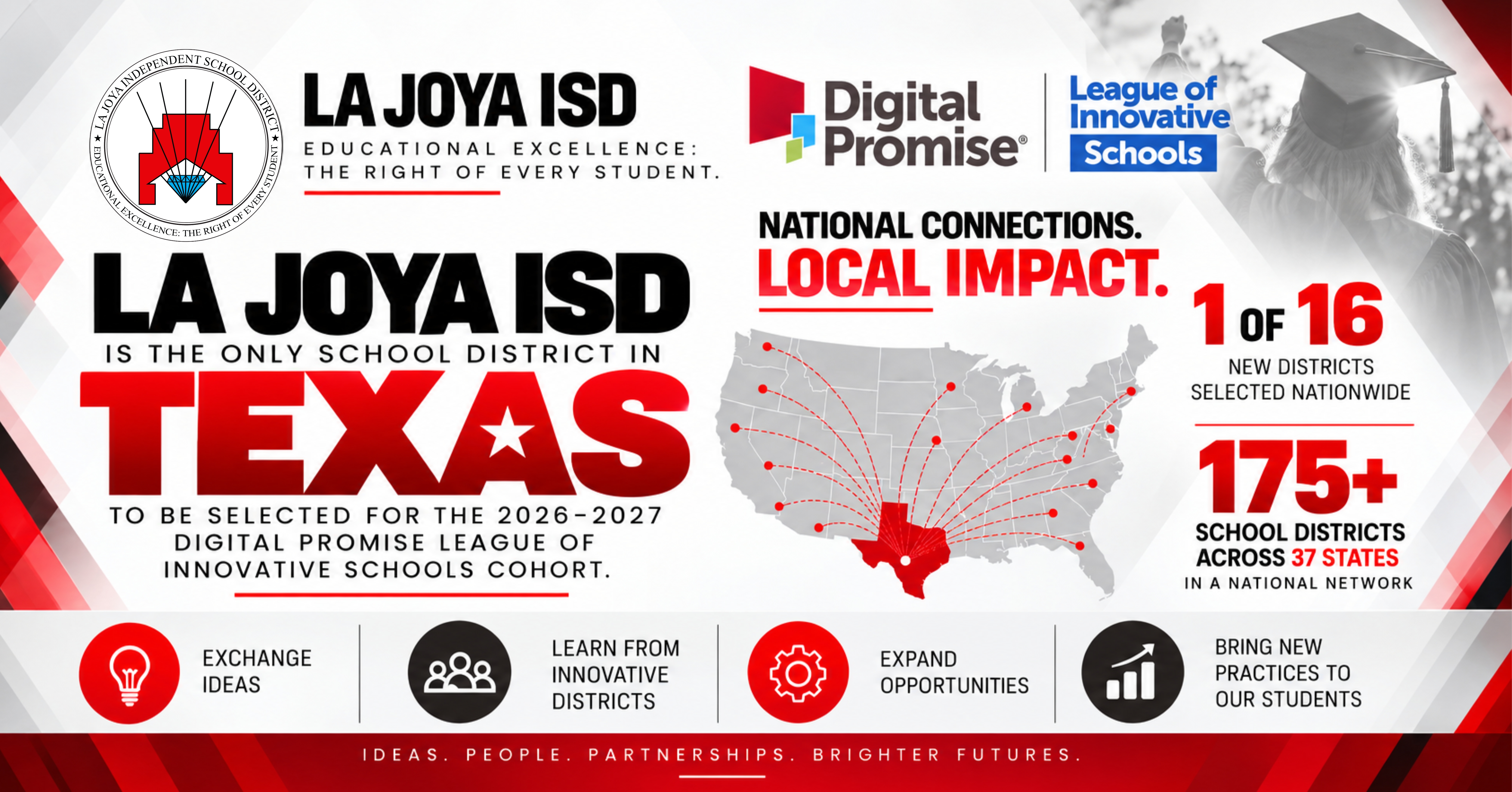 La Joya ISD Earns National Recognition as One of 16 Districts Selected for Digital Promise League of Innovative Schools 2026 - 2027 Cohort