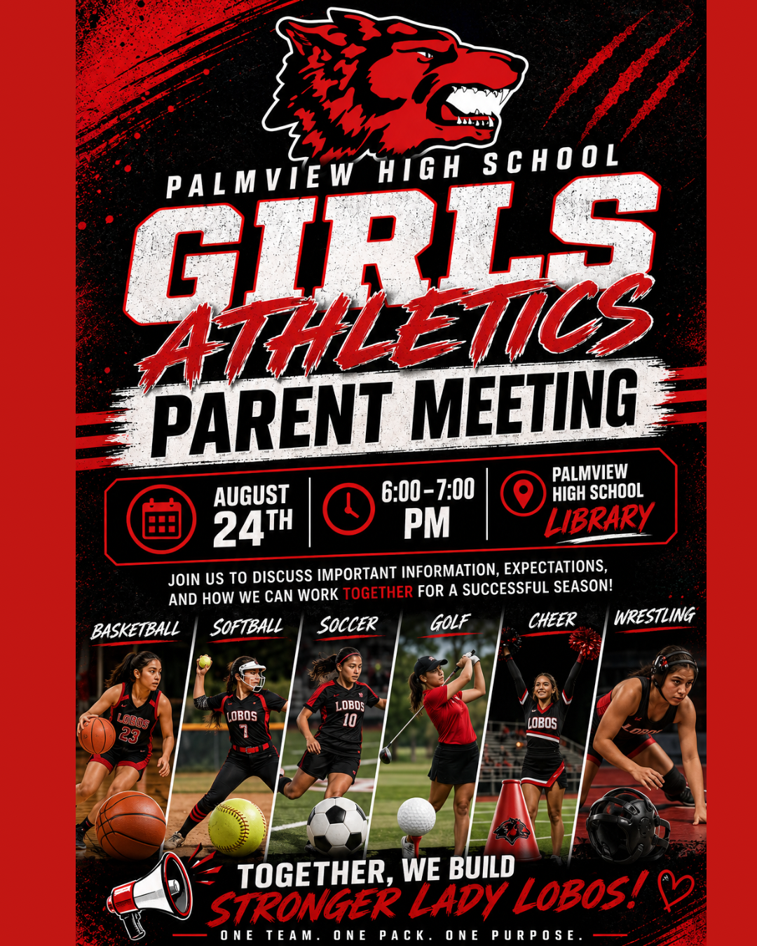 🐺❤️ Lady Lobos Athletics Parent Meeting 🖤🐺