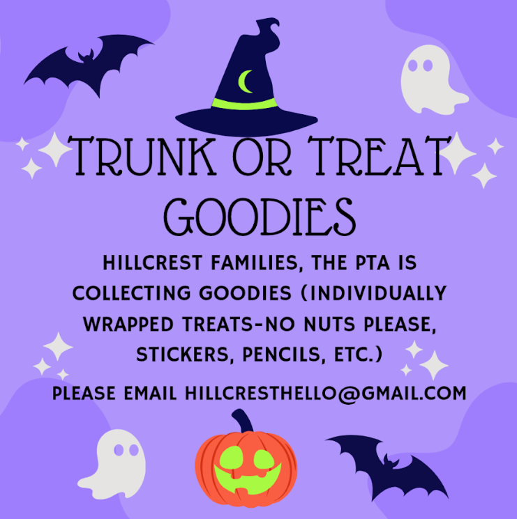 PTA need Trunk or Treat Donation
