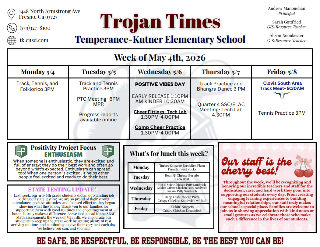 Trojan Times- Week of 5.4.26