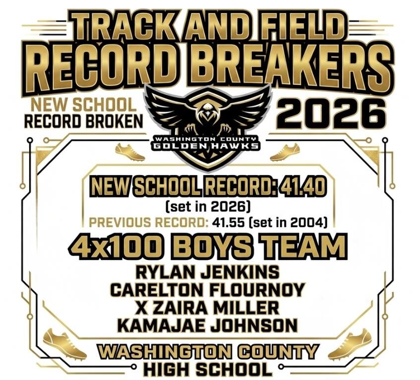 4x100 Team Sets New School Record!