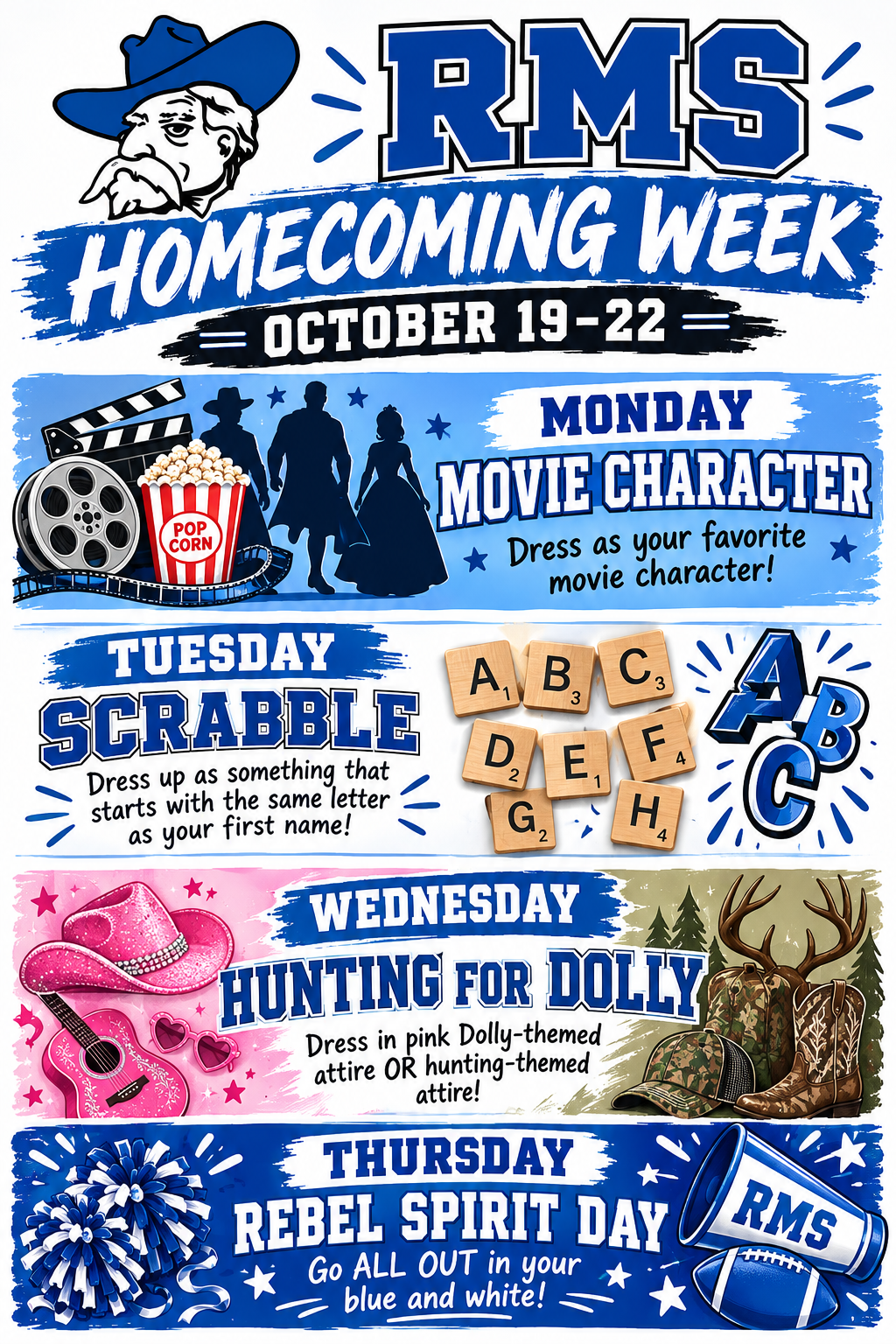 RMS Homecoming Dress-up Days