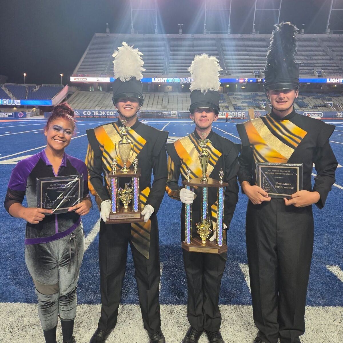 Kuna Gold Band & Color Guard Champions! DIII Marching Band 