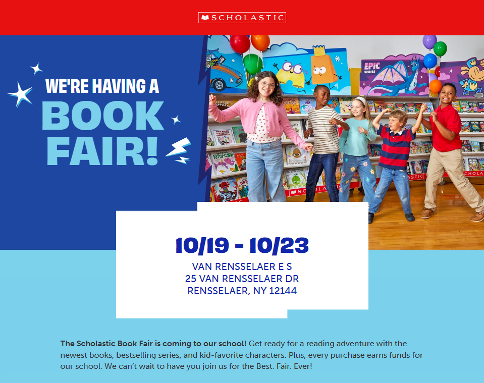 Save the Date: Scholastic Book Fair