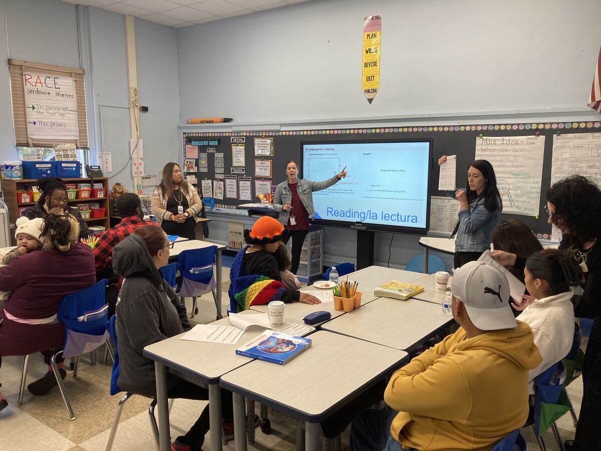 Schools help families interpret data, aid their students at breakfast sessions