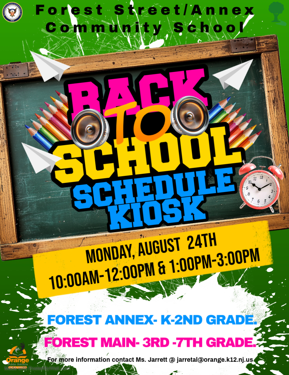 Back to School Schedule Kiosk!