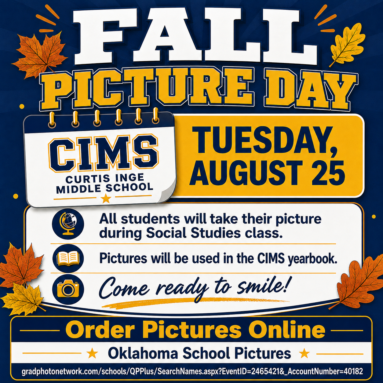 Fall School Pictures Aug. 25th 