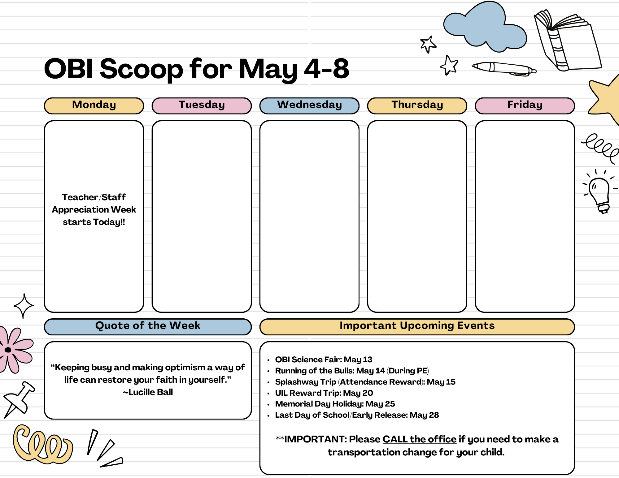 Weekly Scoop