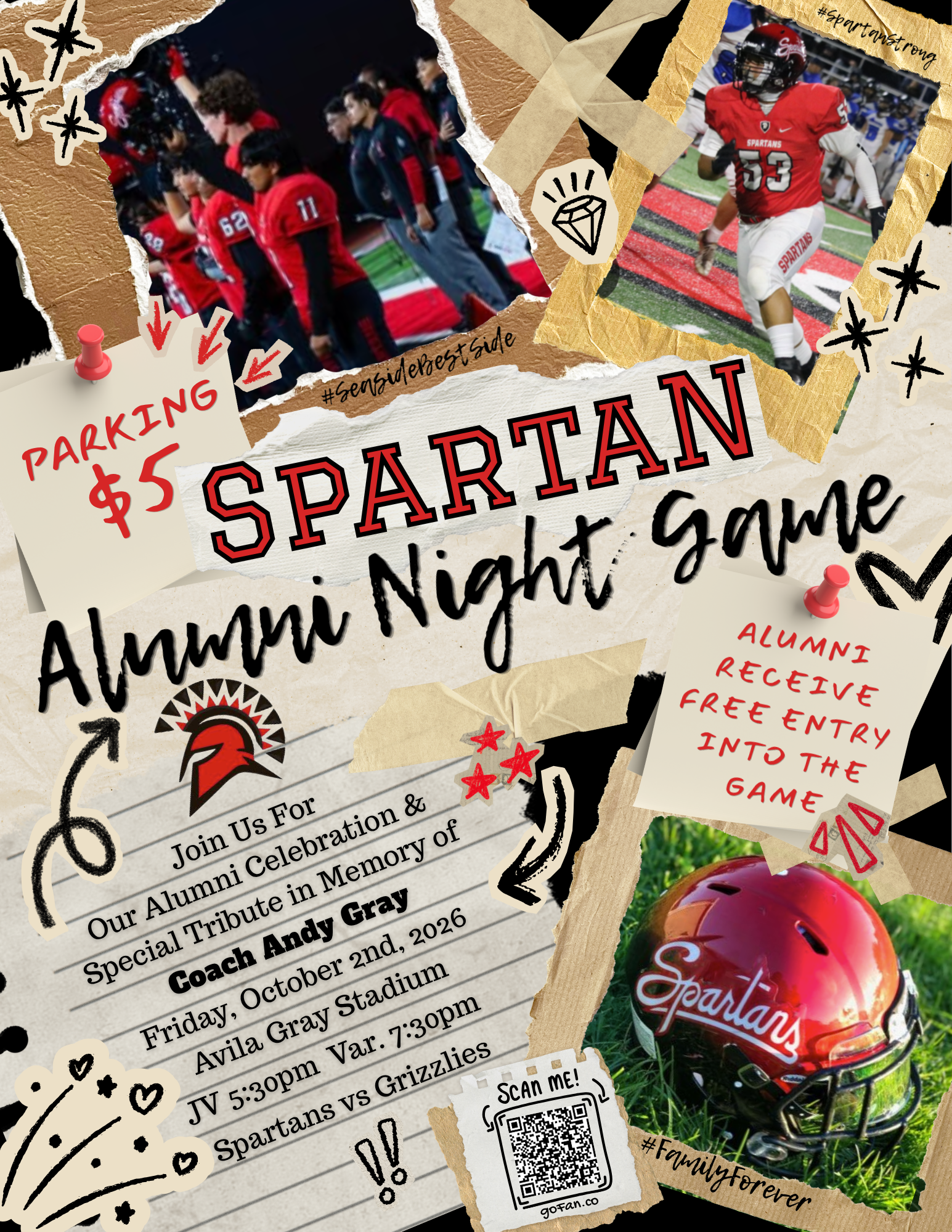 SPARTAN ALUMNI NIGHT GAME ON FRIDAY, OCTOBER 2ND, 2026