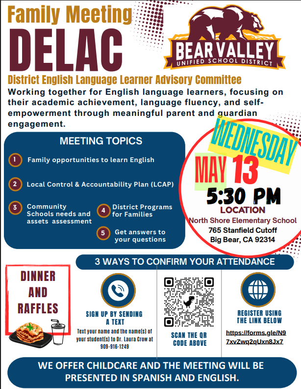 DELAC Meeting Flyer ENGLISH