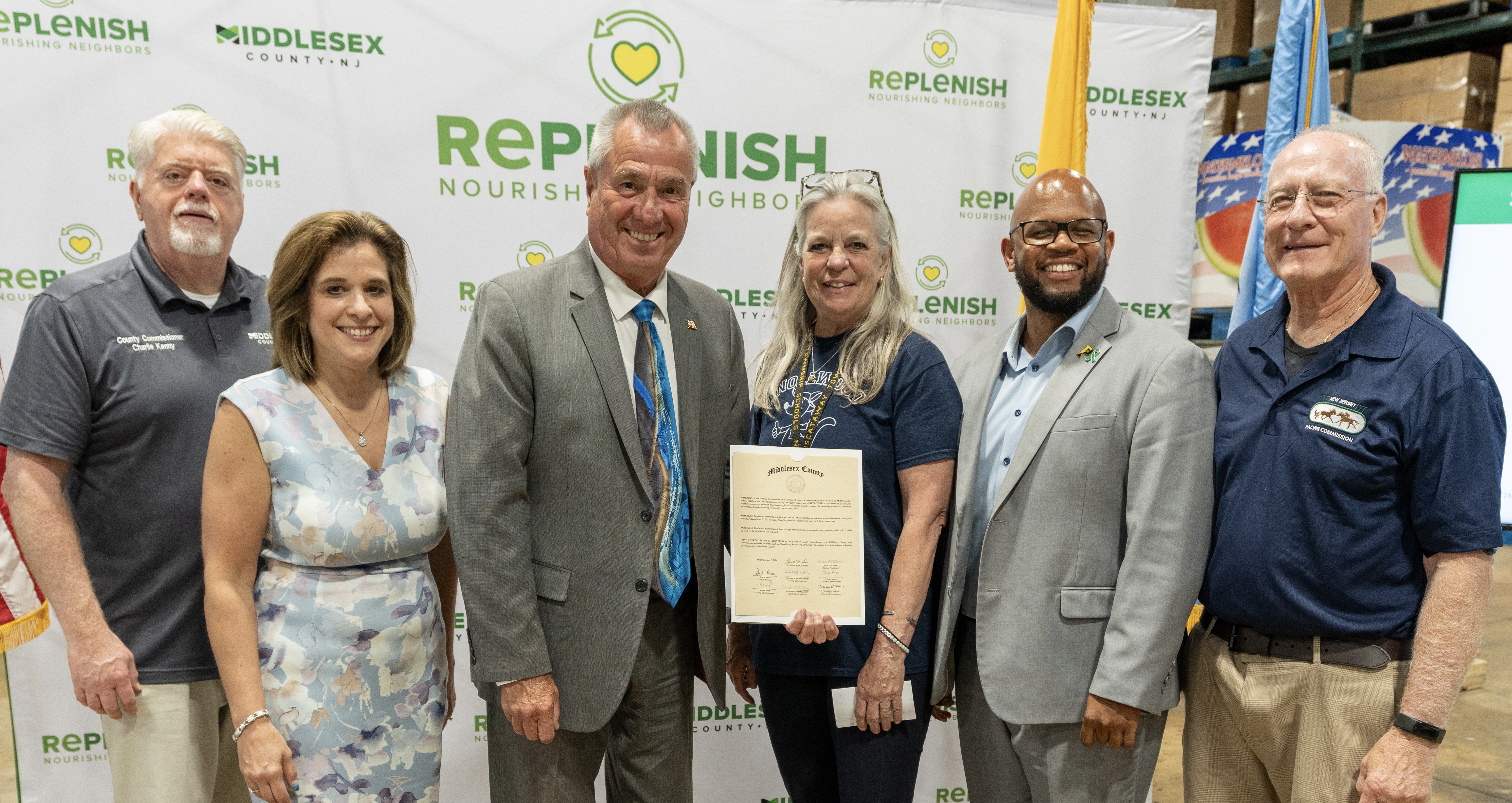 Knollwood's generosity ranks in Top 10 in county for Replenish Food Drive