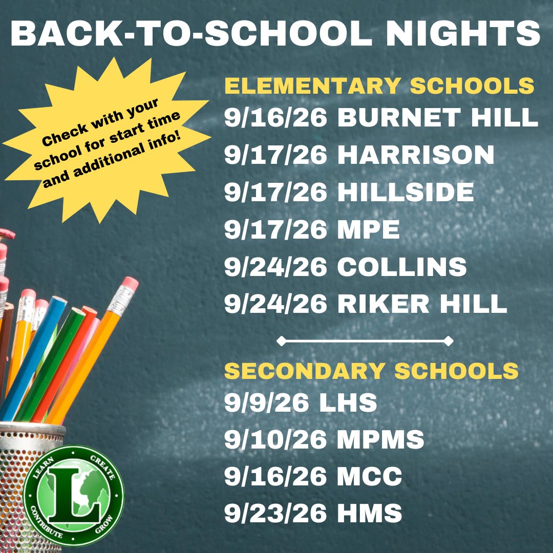 Back-To-School Nights 2026!
