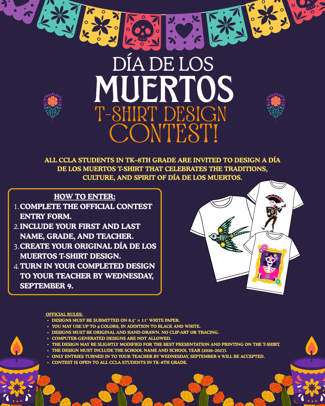 DÍA DE LOS MUERTOS T-SHIRT DESIGN CONTEST