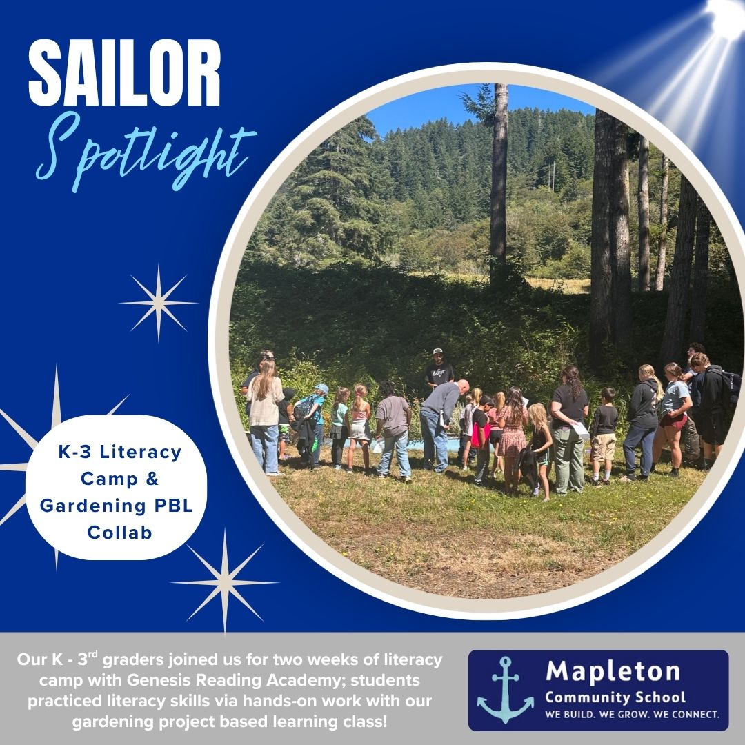 Sailor Spotlight: K3 Literacy Camp & Garden PBL Collab