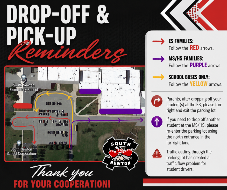 ⚠️ ATTENTION: STUDENT DROP-OFF REMINDER 