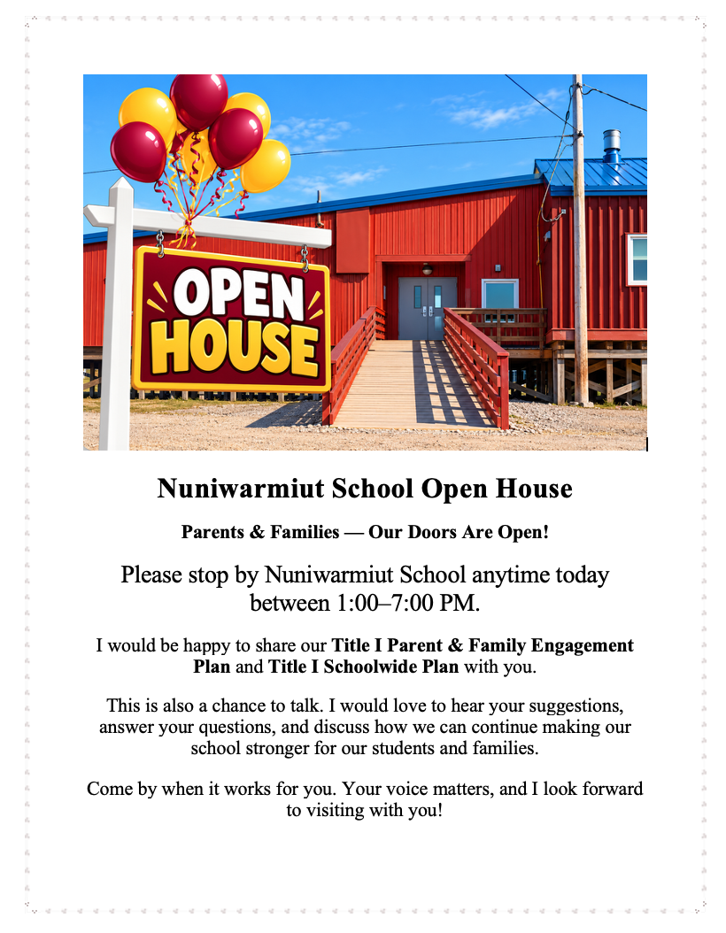 School Title I Open House today