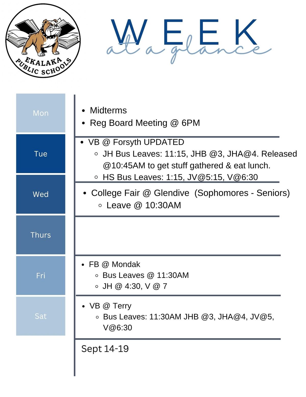 Weekly Bulletin
