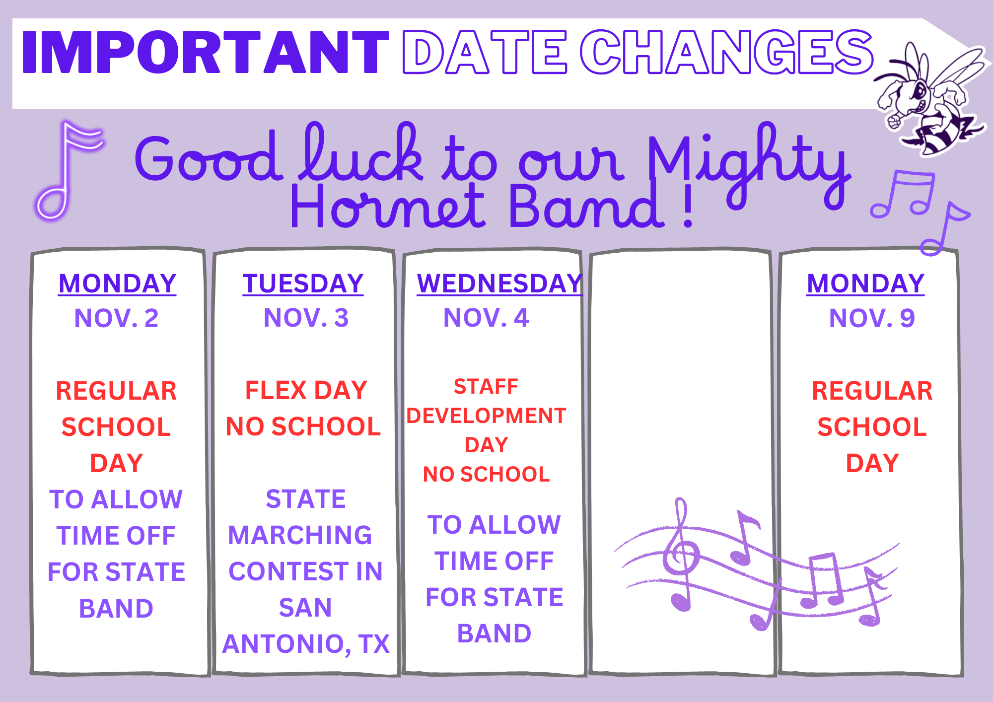 Week of Nov. 2-6