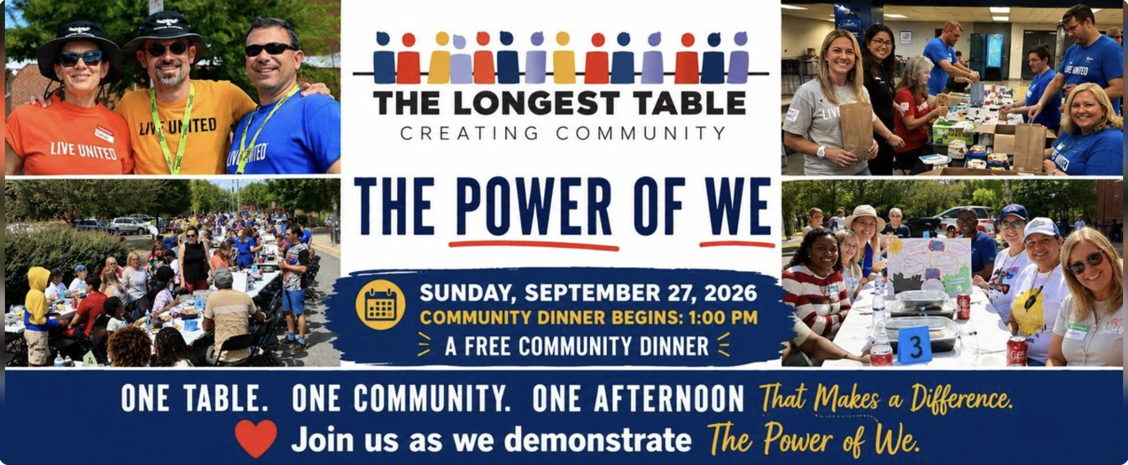 Help us harness the "Power of We" at the 2026 Longest Table!