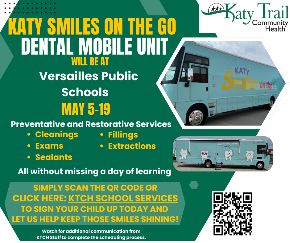 Katy Trail Smiles On The Go Dental Mobile Unit at MCR2 - May 5-19