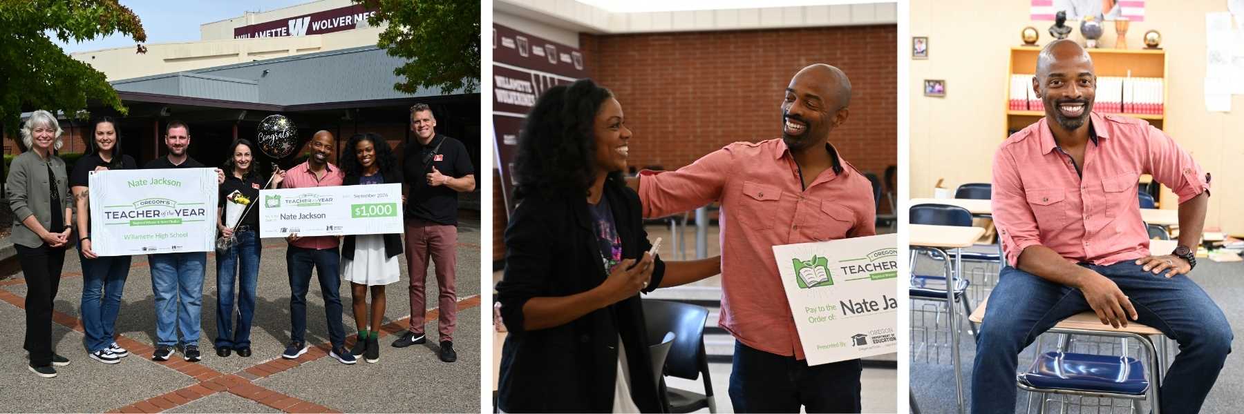 Willamette Teacher Nate Jackson named Regional Teacher of the Year 